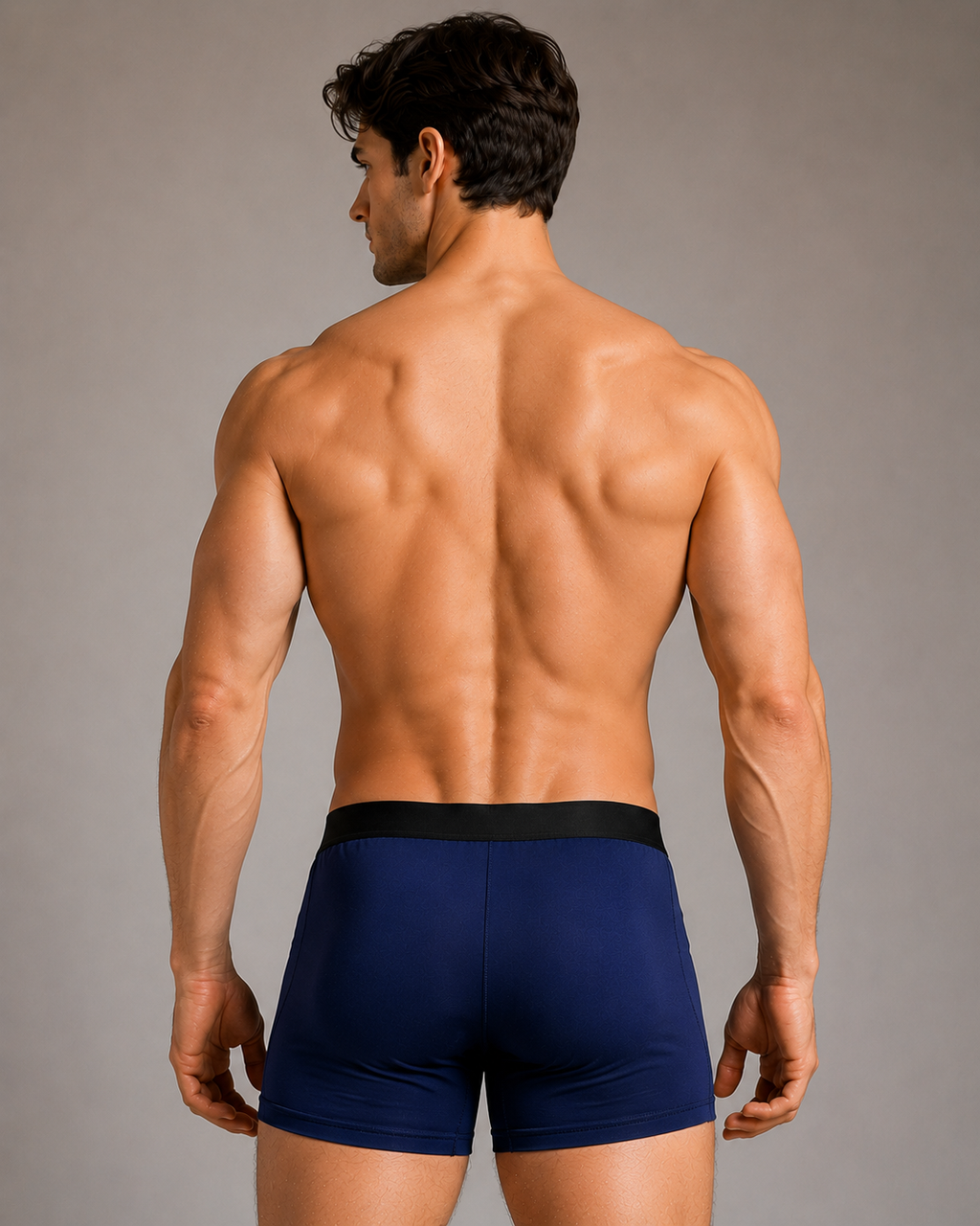Comfort Fit Cotton Trunks –Power Navy
