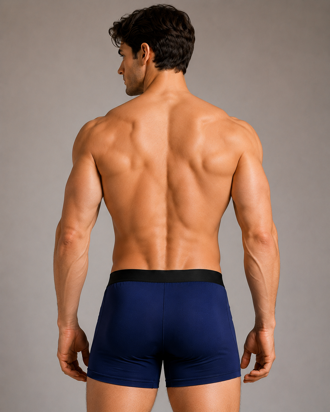 Comfort Fit Cotton Trunks –Power Navy