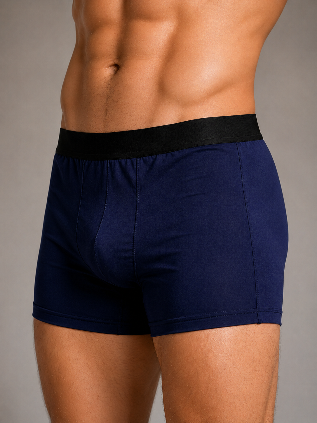 Comfort Fit Cotton Trunks –Power Navy